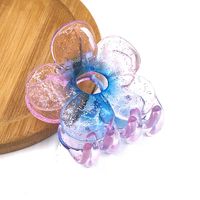 Sweet Flower Transparent Plastic Resin Hair Claws sku image 12