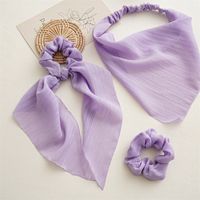 Feenhafter Stil Blume Tuch Handgemacht Haargummi main image 5