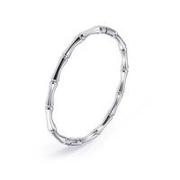 Simple Style Bamboo Stainless Steel Plating Bangle sku image 1