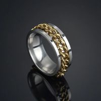 Classic Style Round Stainless Steel Plating Men's Rings main image 2