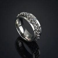 Classic Style Round Stainless Steel Plating Men's Rings main image 3