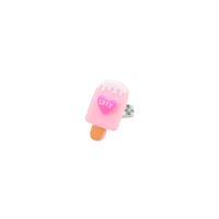 Cute Ice Cream Letter Plastic Resin Girl's Rings Necklace sku image 3