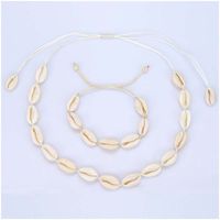 Vacances Coquille Corde Coquille Unisexe Bracelets Collier main image 6
