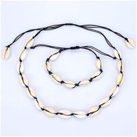 Vacances Coquille Corde Coquille Unisexe Bracelets Collier main image 3