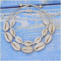 Vacances Coquille Corde Coquille Unisexe Bracelets Collier main image 2