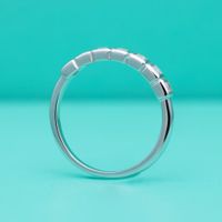 Elegant Einfacher Stil Quadrat Sterling Silber Moissanit Ringe In Masse main image 2