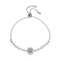 Romantic Shiny Star Sterling Silver Moissanite High Carbon Diamond Bracelets In Bulk main image 4