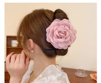 Women's French Style Flower Cloth Hair Claws main image 3