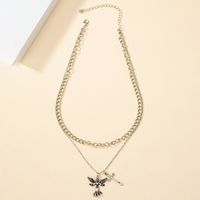 Retro Cool Style Cross Angel Alloy Women's Layered Necklaces main image 6