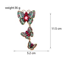Lady Butterfly Alloy Inlay Rhinestones Glass Unisex Brooches main image 5