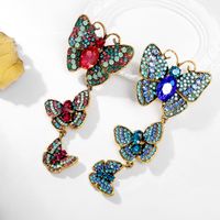 Lady Butterfly Alloy Inlay Rhinestones Glass Unisex Brooches main image 2