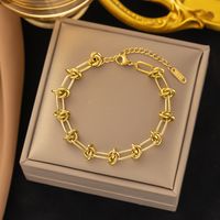 Streetwear Heart Shape Grain 304 Stainless Steel 18K Gold Plated Acrylic Artificial Rhinestones Plastic Bracelets In Bulk sku image 31