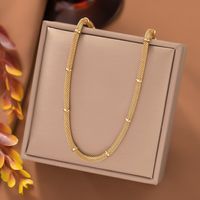 Streetwear Solid Color Titanium Steel Plating Necklace main image 1