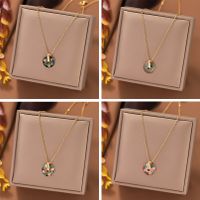 304 Stainless Steel 18K Gold Plated Retro Plating Flower Earrings Necklace main image 1