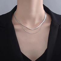 304 Stainless Steel 18K Gold Plated Modern Style Plating Solid Color Necklace sku image 2