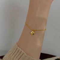 Simple Style Solid Color 304 Stainless Steel 18K Gold Plated Bracelets In Bulk sku image 1