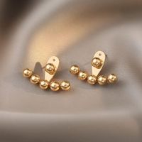 1 Pair Sweet Solid Color Plating Stainless Steel Ear Studs main image 2