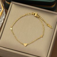 304 Stainless Steel 18K Gold Plated Modern Style Plating Heart Shape Acrylic Plastic Stone Pendant Necklace sku image 9