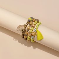 Bohemian Geometric Tree Wood Beaded Women's Bracelets sku image 9