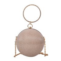 Silver Champagne Black Arylic Solid Color Spherical Evening Bags sku image 2