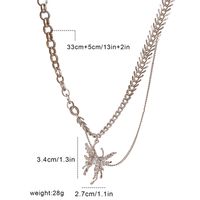 Hip-hop Punk Cool Style Butterfly Alloy Women's Pendant Necklace main image 4