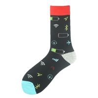 Men's Casual Animal Vegetable Notes Cotton Ankle Socks A Pair sku image 28