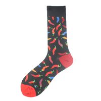 Men's Casual Animal Vegetable Notes Cotton Ankle Socks A Pair sku image 27