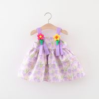Décontractée Princesse Pastorale Fleur Coton Filles Robes sku image 2