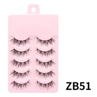 Lady Solid Color Artificial Fiber False Eyelashes 1 Set sku image 10