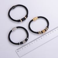 Simple Style Solid Color 304 Stainless Steel 18K Gold Plated No Inlaid Bracelets In Bulk main image 5