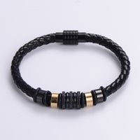 Simple Style Solid Color 304 Stainless Steel 18K Gold Plated No Inlaid Bracelets In Bulk sku image 3