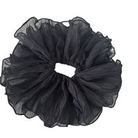Simple Style Solid Color Cloth Pleated Hair Tie main image 5