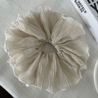 Simple Style Solid Color Cloth Pleated Hair Tie sku image 3