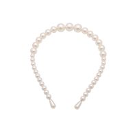 Simple Style Round Baroque Pearls Chain Inlay Pearl Hair Band main image 4