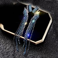 Streetwear Geometric Artificial Crystal Women's Drop Earrings sku image 1