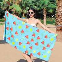 Casual Elegant Color Block Heart Shape Beach Towels main image 4