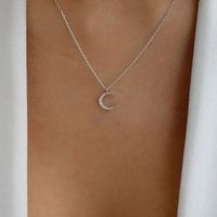 Style Ig Style Simple Traverser Forme De Cœur Serpent Alliage Placage Incruster Strass Plaqué Or Plaqué Argent Femmes Collier sku image 3