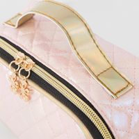 Women's Medium All Seasons Pu Leather Solid Color Elegant Square Zipper Cosmetic Bag main image 4