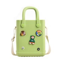 Mujeres Medio Cuero Sintético Gel De Sílice Bloque De Color Estilo Vintage Estilo Clásico Cuadrado Abierto Bolsas De Hombro sku image 3