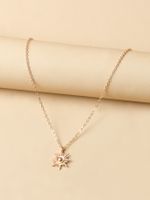 Ig Style Simple Style Cross Heart Shape Snake Alloy Plating Inlay Rhinestones Gold Plated Silver Plated Women's Necklace main image 10