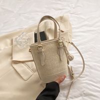Women's Small Spring&summer Straw Vintage Style Handbag sku image 3