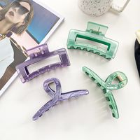 Modern Style Solid Color Plastic Hair Claws main image 5