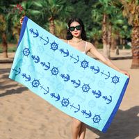 Casual Elegant Color Block Heart Shape Beach Towels main image 6