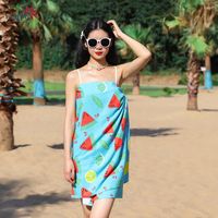 Casual Elegant Color Block Heart Shape Beach Towels main image 2