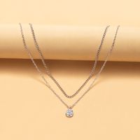 Ig Style Glam Water Droplets Eye Butterfly Gold Plated Silver Plated Rhinestones Alloy Wholesale Layered Necklaces main image 2