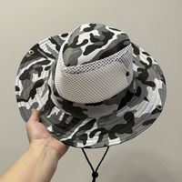 Unisex Pastoral Camouflage Big Eaves Bucket Hat sku image 3