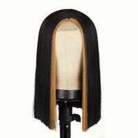Women's Casual Elegant Street High Temperature Wire Centre Parting Short Straight Hair Wigs sku image 3