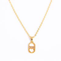 Glam Retro Sun Palm Heart Shape Copper 18k Gold Plated Zircon Pendant Necklace In Bulk sku image 1