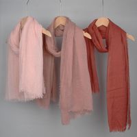 Women's Basic Solid Color Cotton And Linen Scarf main image 1
