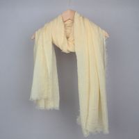 Women's Basic Solid Color Cotton And Linen Scarf sku image 5